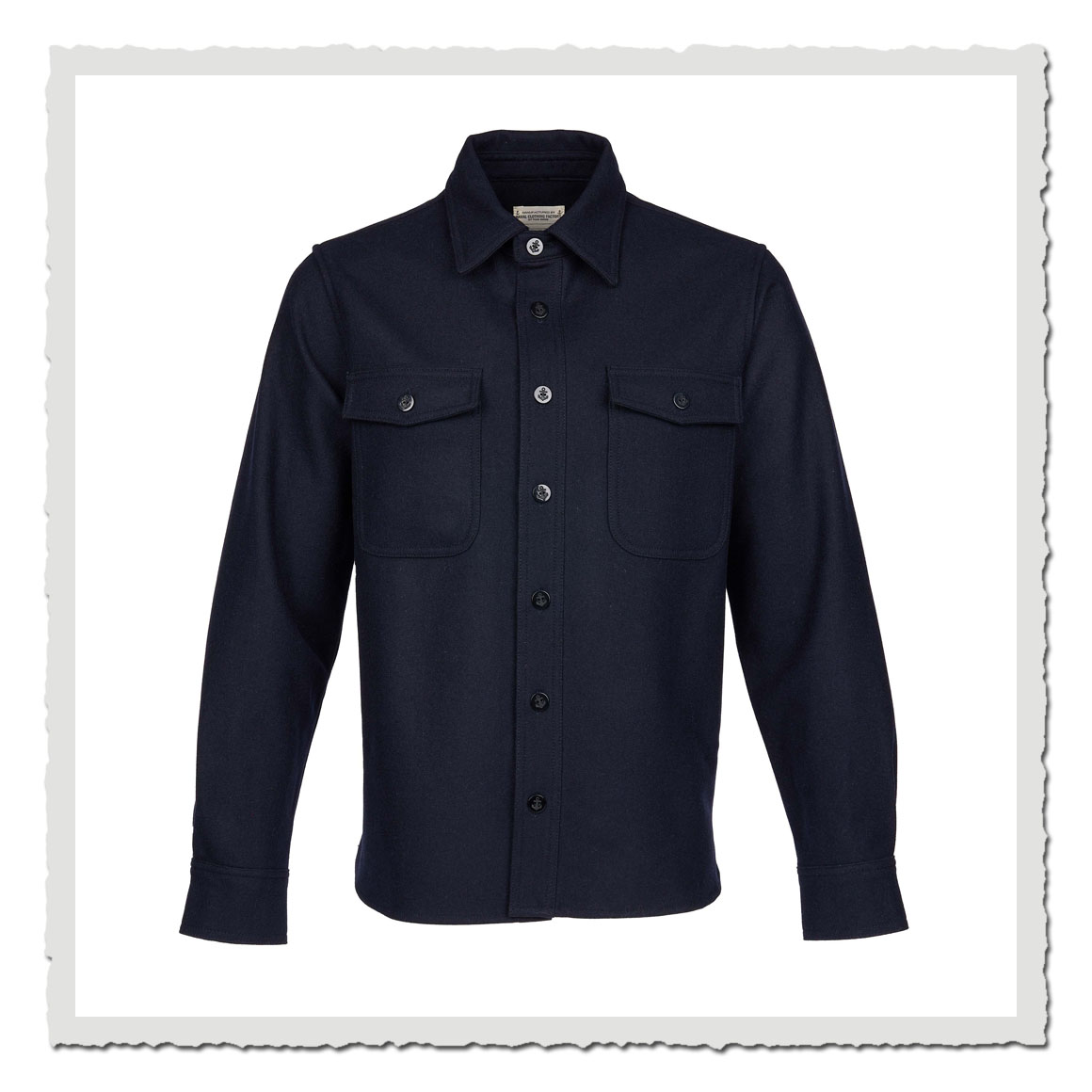 Pike Brothers 1943 CPO Shirt navy wool – Herren Woolhemd im US Navy Stil